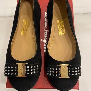 Ferragamo suede flats